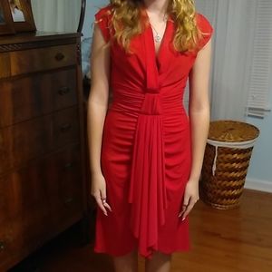 Max and Cleo red dress